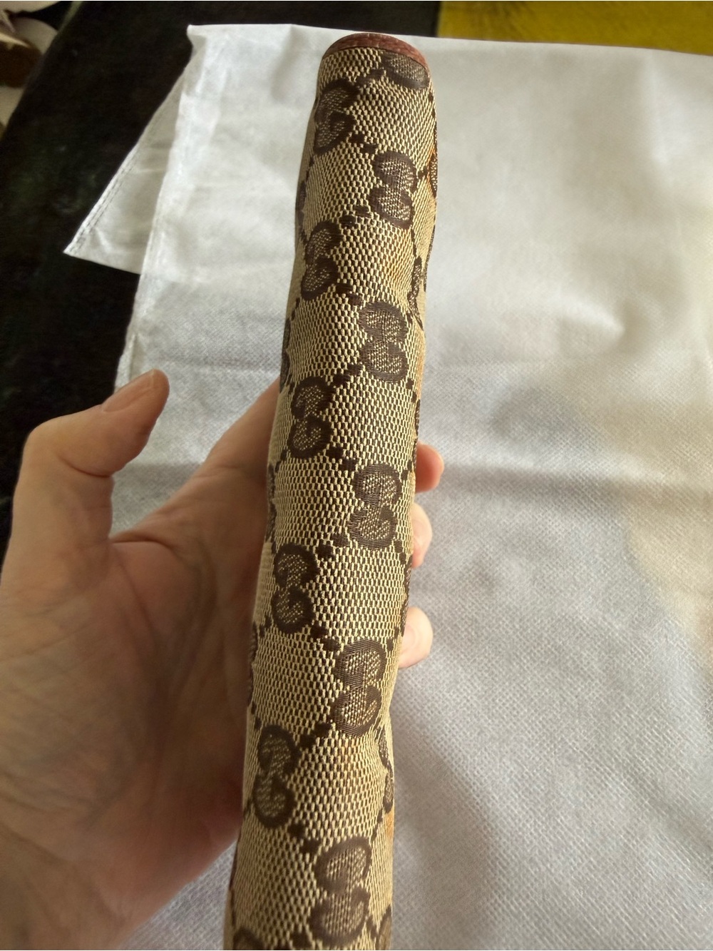 REHAB-Gucci Signature Beige & Brown GG Canvas Zip Around Wallet - Picture 10 of 10